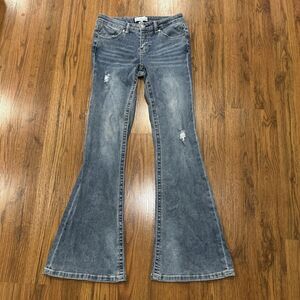 Austin Landing Jeans Junior Womens 3 Rhinestone Star Pockets Western Flare Rodeo